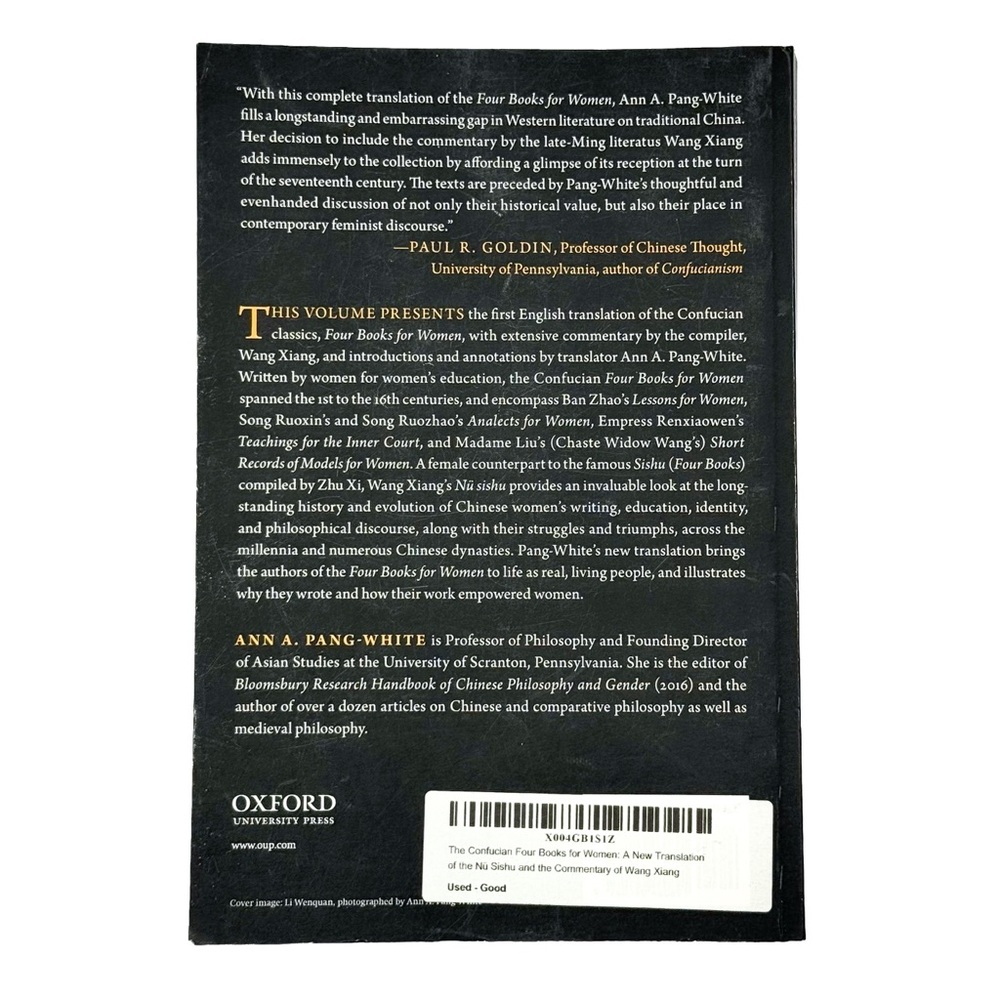 The Confucian Four Books‎ for Women Pang-White Oxford Paperback Nü Sishu Chinese - Picture 3 of 5